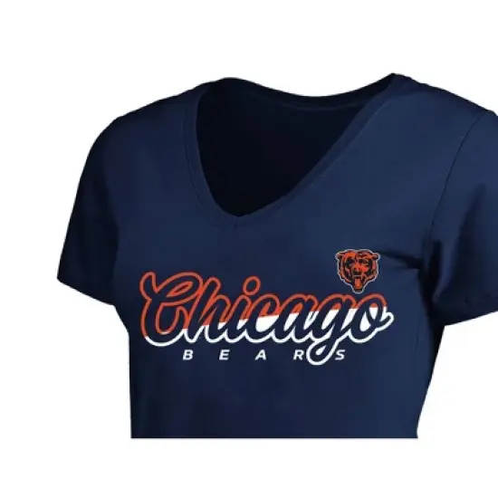 NFL Chicago Bears Short Sleeve V-Neck Plus Size T-Shirt image {2}