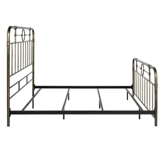 Raven Industrial Vintage Metal Pipe Bed - Saracina Home image {10}