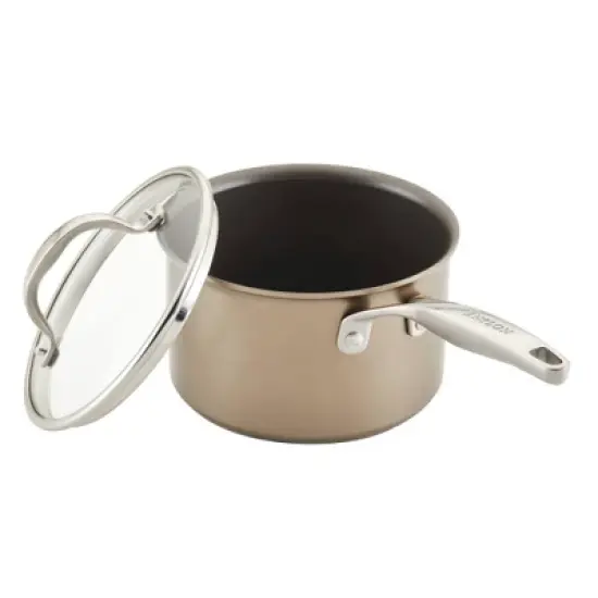 Anolon Ascend 3qt Hard Anodized Nonstick Saucepan with Lid Bronze image {10}