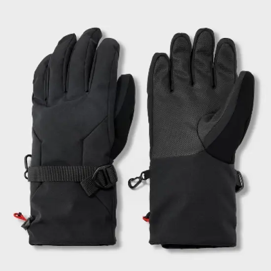 Men's Heavy Poly Waterproof Gloves - All in Motion&trade; Black image {3}