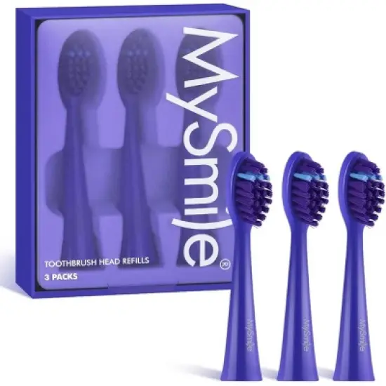 MySmile DY156 Electric Toothbrush Replacement Heads, 3 Pack image {5}