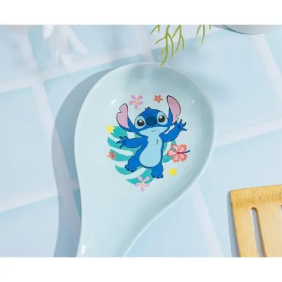 Silver Buffalo Disney Lilo & Stitch "Aloha" Ceramic Spoon Rest image {3}