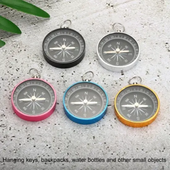 Unique Bargains Survival Gear Outdoors Camping Hiking Direction Navigation Pocket Compasses 2 Pcs image {2}