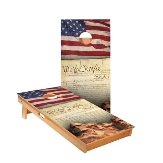 Skips Garage We The People Cornhole Boards - ACA Star Series image {1}