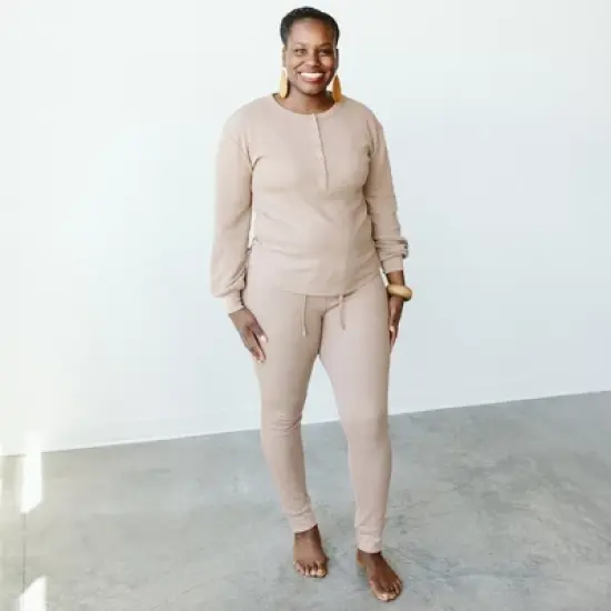 Goumikids Womens Thermal Viscose + Organic Cotton Pants. image {3}