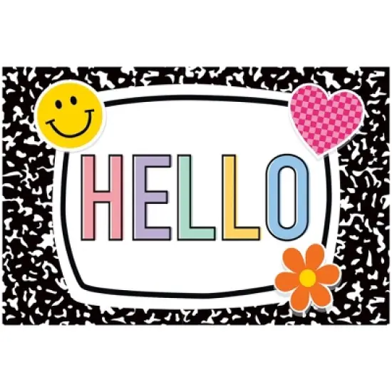 Teacher Created Resources&reg; Cool for School Hello Postcards, 30 Per Pack, 6 Packs image {1}