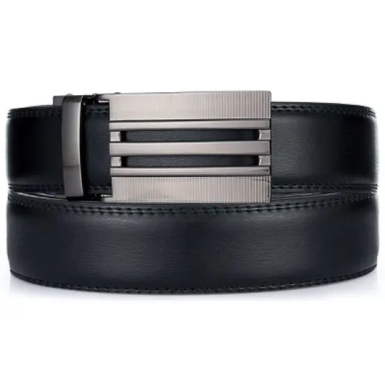 Men's Panel Striped Ratchet Belt image {4}