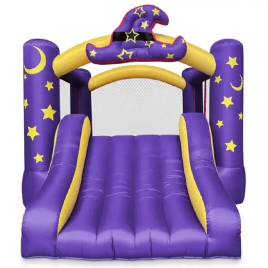 Cloud 9 Wizard Bounce House with Blower - Inflatable Bouncer with Slide and Large Jumping Area image {2}