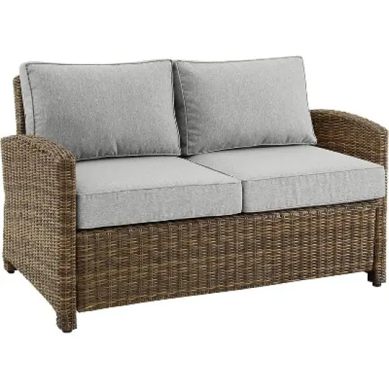 HomeStock Bradenton Outdoor Wicker Loveseat image {8}