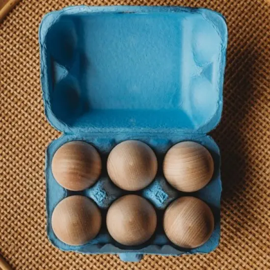 Bella Luna Wooden Easter Eggs in Carton (Made in the USA) image {5}