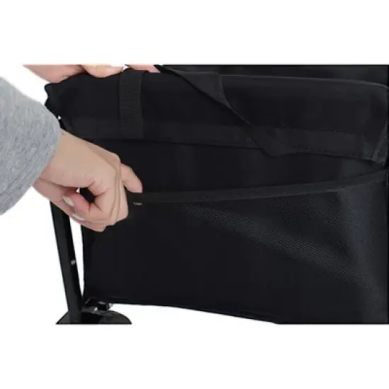 Whisen Lightweight Folding Utility Wagon Cart with Dual-Layer Expandable Storage, 360&deg;Swivel Wheels image {12}