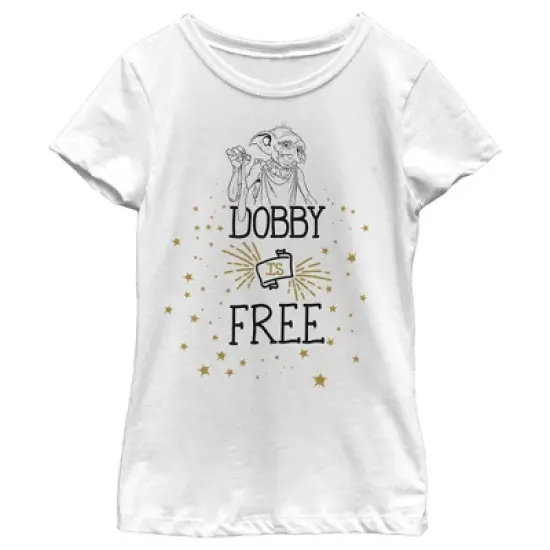 Girl's Harry Potter Dobby is Free T-Shirt image {3}