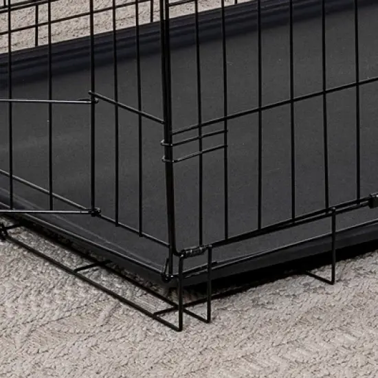 Go Pet Club 2 Door Foldable Metal Dog Crate 19" to 54" Long MLD-19 image {1}