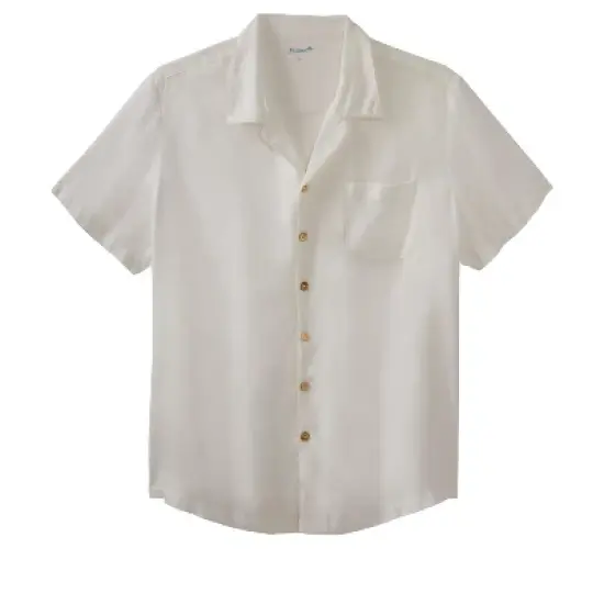 KS Island by KingSize Men's Big & Tall  Solid Rayon Short-Sleeve Shirt image {7}