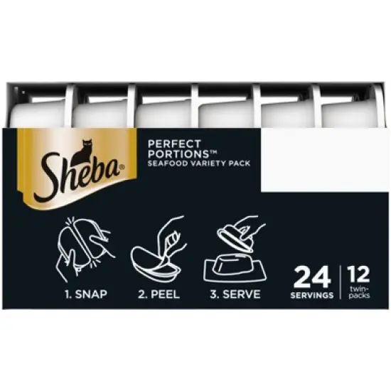 Sheba Perfect Portions Cuts In Gravy Salmon & Sustainable Tuna Premium Wet Cat Food Salmon & Tuna Entr&eacute;e - 2.6oz/12ct Variety Pack image {2}