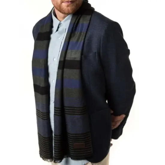 Mio Marino | Men's Cashmere Feel, 100% Cotton Fashion Winter Scarf image {20}