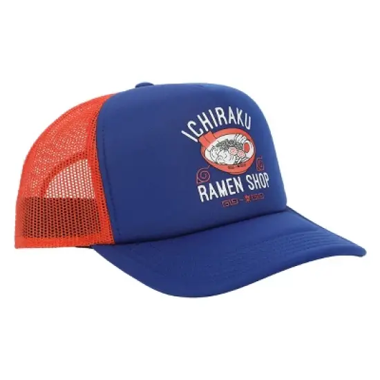 Naruto Shippuden Ichiraku Ramen Navy Blue Foam Adjustable Trucker Hat image {3}