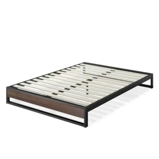 10" Suzanne Platform Bed Frame Gray Wash - Zinus image {3}