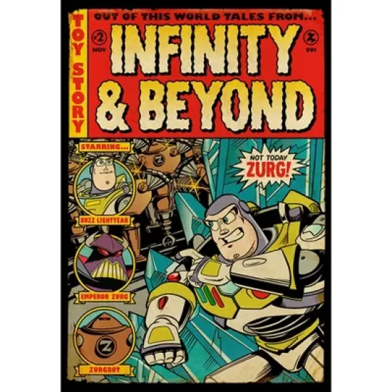 Men's Toy Story Buzz Lightyear Comic Cover T-Shirt image {1}