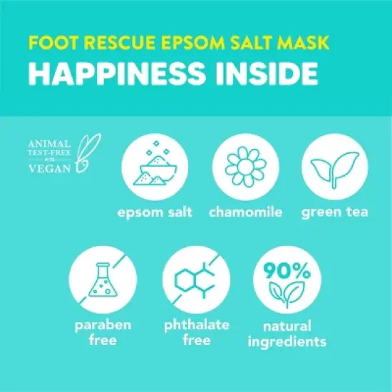 ONYX Professional Foot Rescue Epsom Soak Foot Booties - 1.35oz image {1}