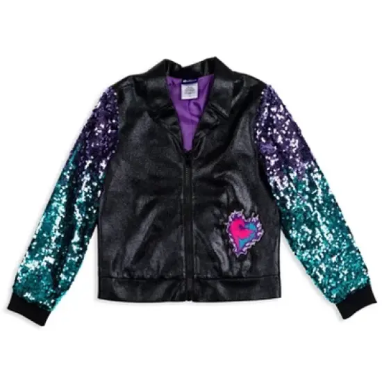 Disney Descendants Mal Sequin Zip Up Jacket Little Kid to Big Kid  image {10}