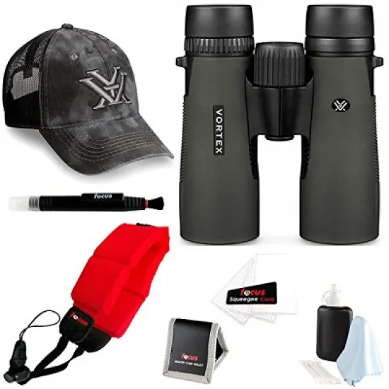 Vortex Diamondback 8x42 Binocular with Foam Floating Strap and Accessory Bundle image {2}