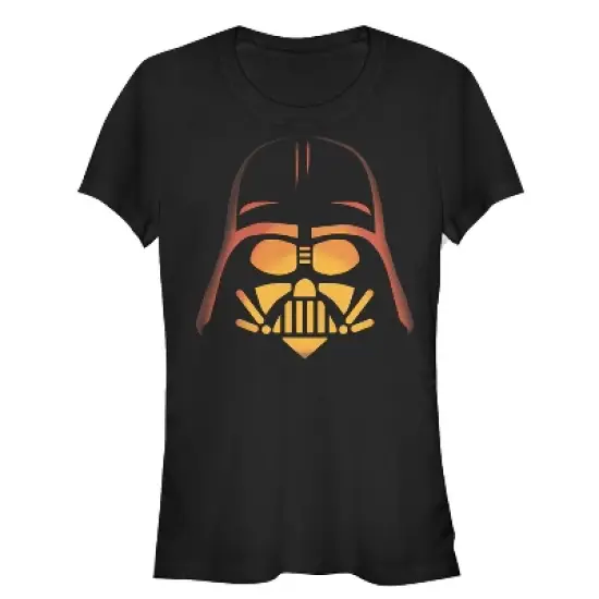 Junior's Star Wars Halloween Darth Vader Pumpkin T-Shirt image {2}