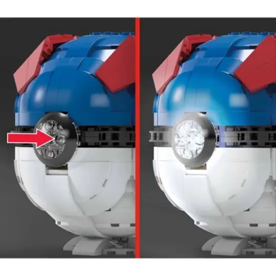 MEGA Pokemon Jumbo Great Ball Building Kit with Lights - 299pcs image {2}