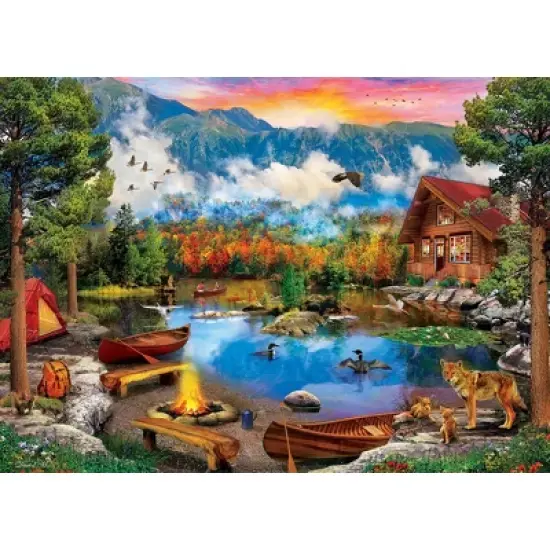 MasterPieces 1000 Piece Jigsaw Puzzle - Sunset Canoe - 19.25"x26.75" image {2}