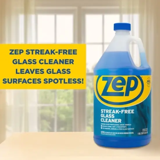 Zep Streak-Free Glass Cleaner &ndash; Ammonia-Based Formula &ndash; 1 Gallon image {6}