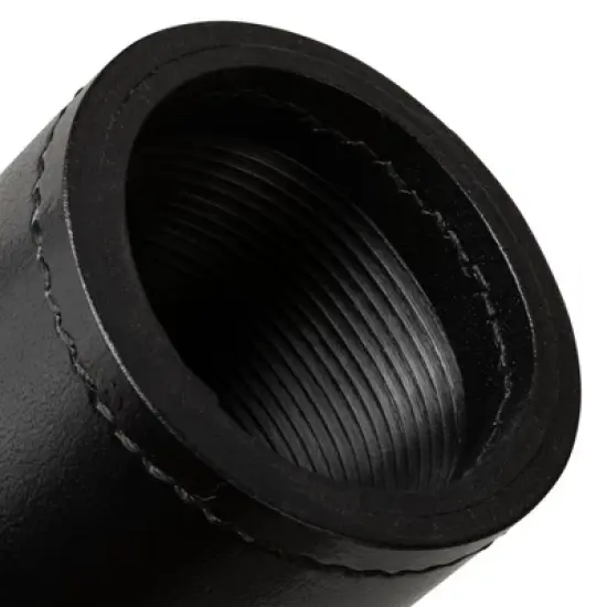 WE Games Professional, Leather Dice Cup Set - 5 Dice, Instructions for 10 Dice Games & Cloth Carry Bag image {3}