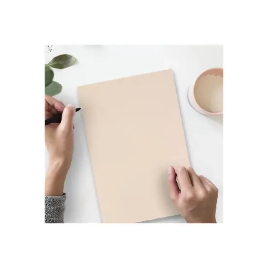JAM Paper Cardstock Paper 65 lbs 8.5" x 14" Natural Parchment 96700400 image {2}