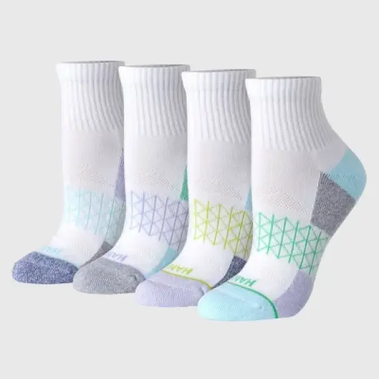 Hanes Women's Absolute Active 4pk Ankle Socks - Assorted Color 5-9: Cushioned, Seamless Toe image {4}