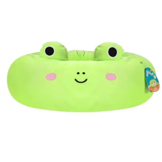 Squishmallows Wendy The Frog Cat and Dog Bolster Bed - Lime Green image {2}