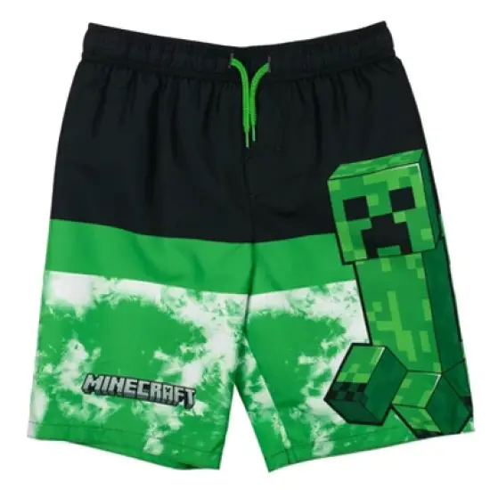 Minecraft Steve Creeper Alex Skeleton Swim Trunks Bathing Suit Toddler to Big Kid image {11}