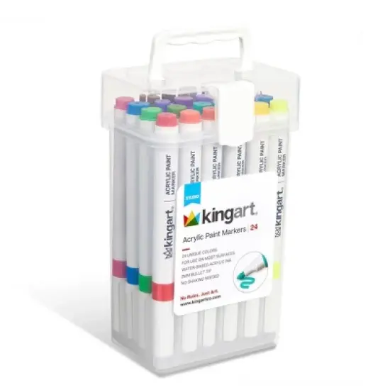 KINGART Acrylic Paint Markers 24 Colors image {9}