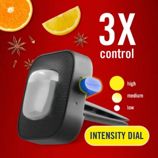 Febreze Car Auto Old Spice: Phthalate-Free Car Vent Clip Freshener, Adjustable Scent, Disposable, 40-Day Duration image {3}