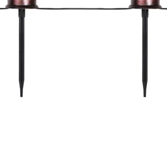 Northlight 16.5" Halloween Flickering Pumpkin Lantern Pathway Markers 3ct - Orange/Black image {7}