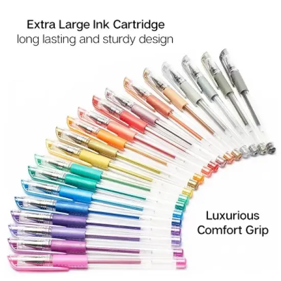 KINGART Gel Pens 20 Metallic Colors image {3}