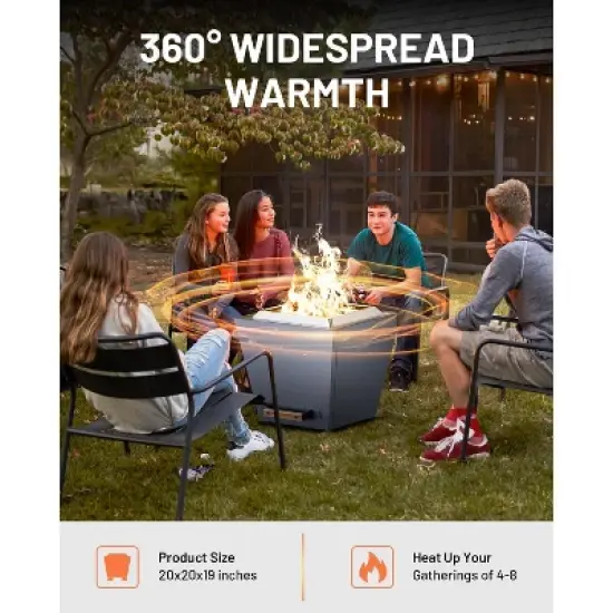 Cyberpit One 20-Inch Smokeless Fire Pit with Pull-Out Ash Pan, Portable Outdoor Firepit, Stainless Steel, Blue image {7}