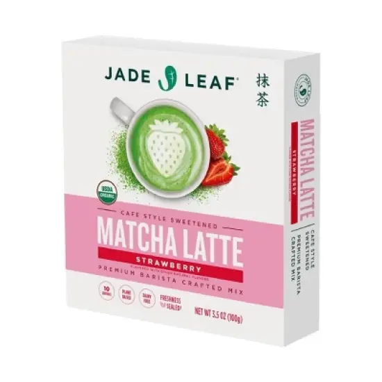 Jade Leaf Matcha Organic Cafe Style Strawberry Flavored Matcha Latte Mix - 3.5oz image {6}