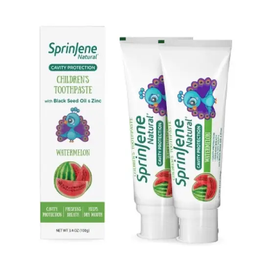 SprinJene Natural Kids' Toothpaste - Watermelon - 3.5oz image {7}