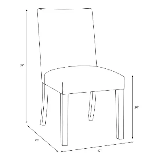 Printed Parsons Dining Chair - Threshold image {7}