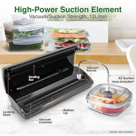 NutriChef Digital Food Vacuum Sealer System image {2}