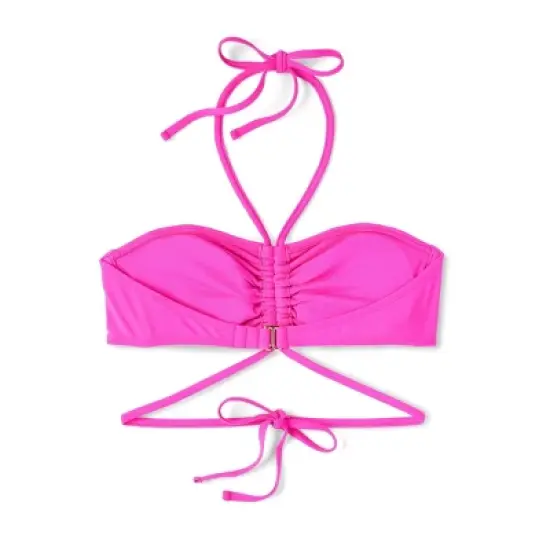 Women's Strappy Halter Bandeau Bikini Top - Shade & Shore&trade; Pink image {6}
