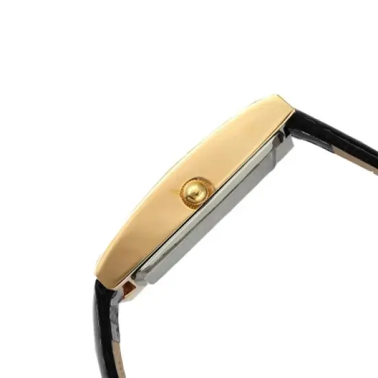 Peugeot Women 36x18mm Watch Glossy Black Leather Strap image {2}