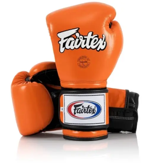 Fairtex BGV9 Mexican Style Orange Black Muay Thai Boxing Glove - Heavy Hitter image {5}
