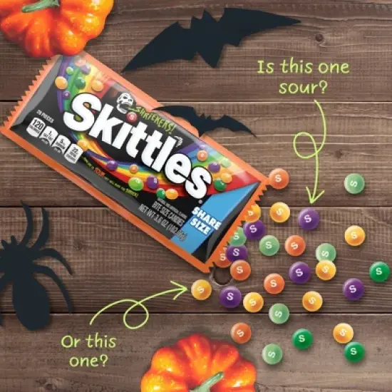 Skittles Shriekers Sour Halloween Candy Share Size - 3.6oz image {5}