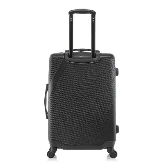 DUKAP Discovery Lightweight Hardside Large Checked Spinner Suitcase - Black image {7}