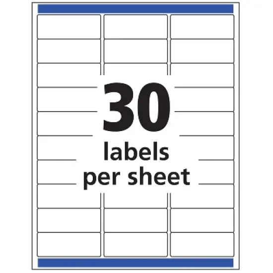 Avery Address Labels, Sure Feed, 1" x 2-5/8", (2 Pack of 18660) image {4}